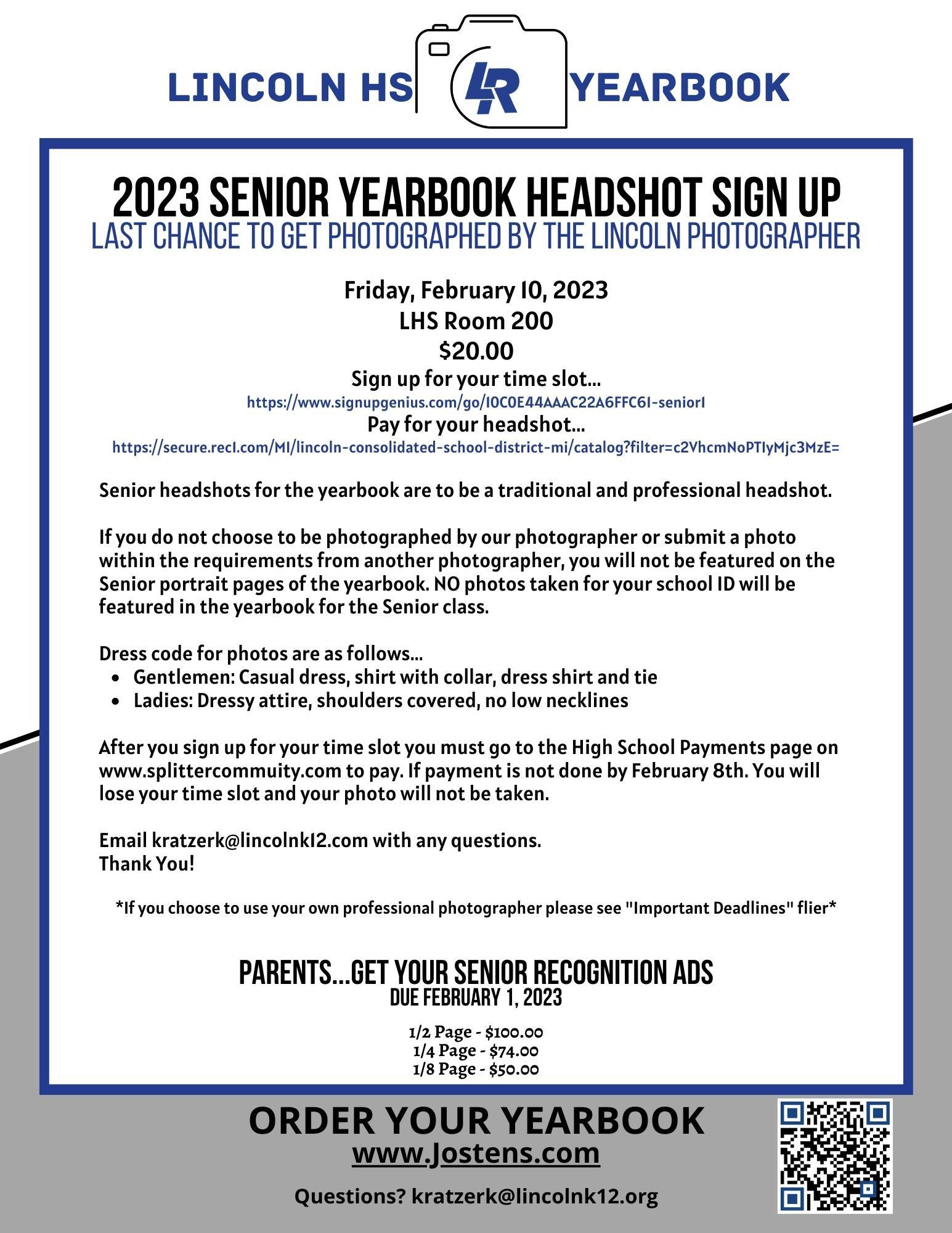 LHS headshot signup