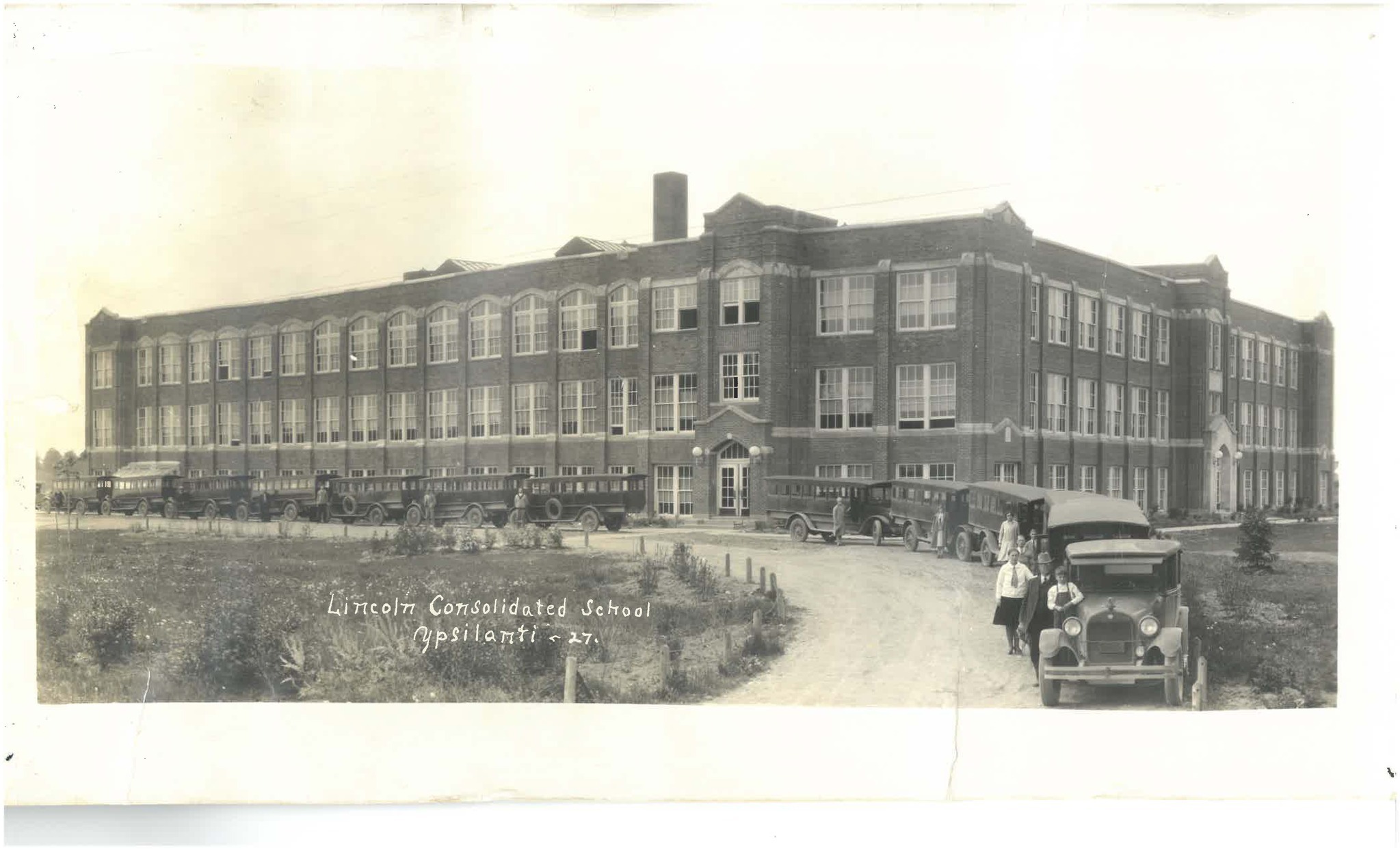 1927 School with Busses